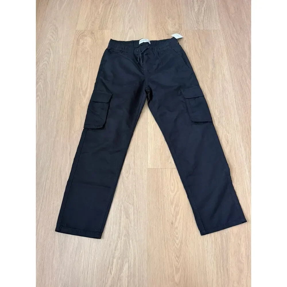 Abercrombie & Fitch Boys Pull On Black Cargo Pants Size 11/12
